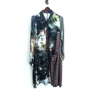 Alembika Long Sleeve Dress Size 3 / US 10/12 Button Down